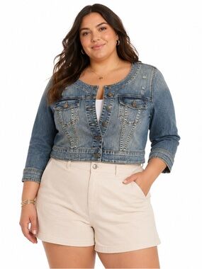 Torrid Denim Jacket 12 Classic Blue Casualcore Denimcore Everyday Essential